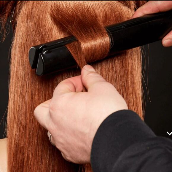 Hot Tools Pro Artist Black Gold Salon Ionic Flat Iron with Glove - Picture 5 of 9